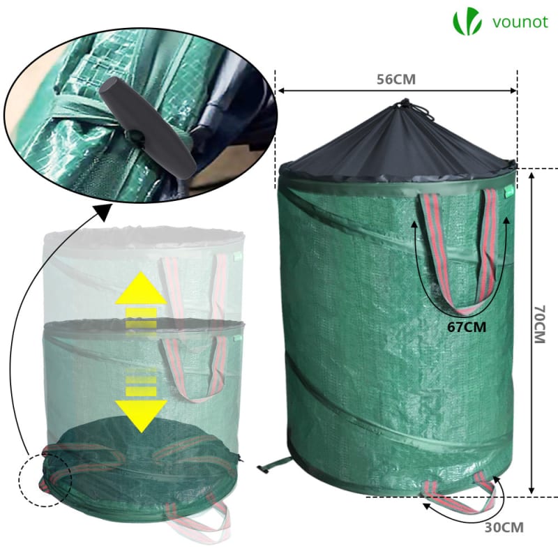 Lot de sacs de jardin 170 l