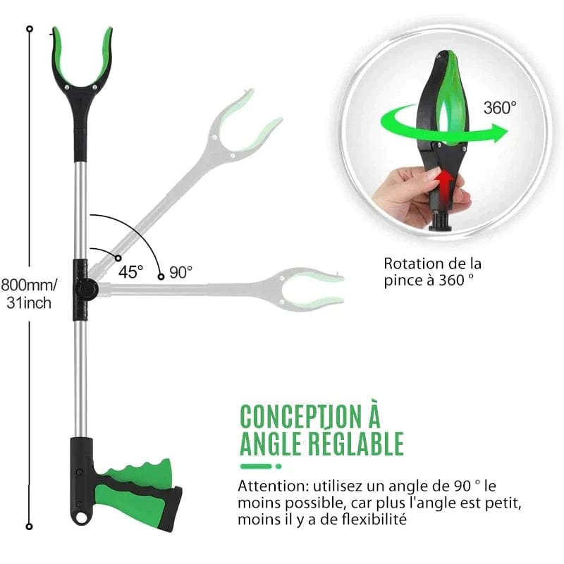 Pince de ramassage pliable