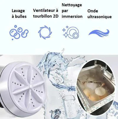 Nettoyeur ultrasonique portable 2 en 1
