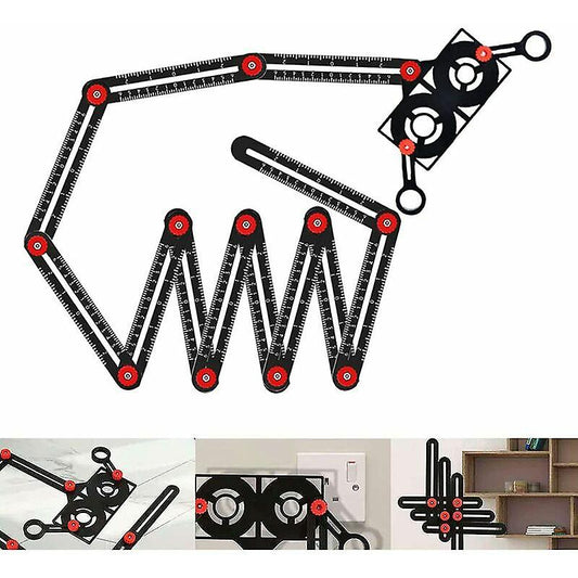 Règle de mesure multi-angle en aluminium