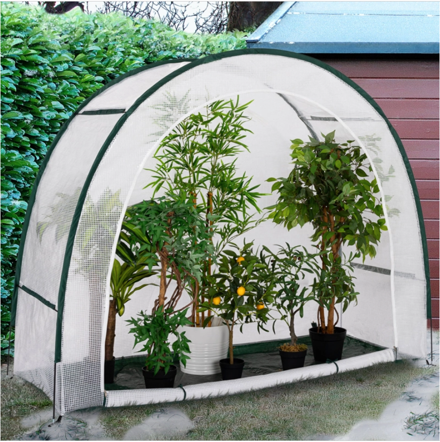 Serre d'hivernage demi lune 200 x 80 x 170 cm
