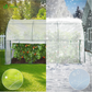 Serre d'hivernage blanche murale 300x100x180cm