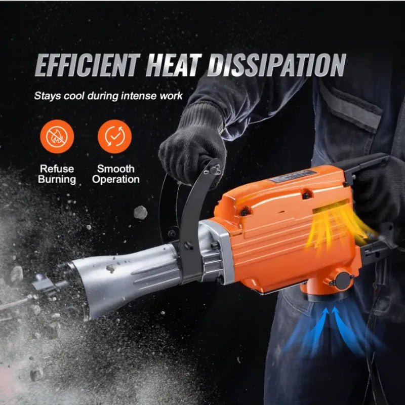 Marteau piqueur de démolition professionnel 2200 w