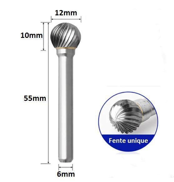 Tête de meulage en acier