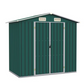 Abri de jardin vert - métal - 205 x 183 x 129 cm