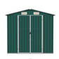 Abri de jardin vert - métal - 205 x 183 x 129 cm