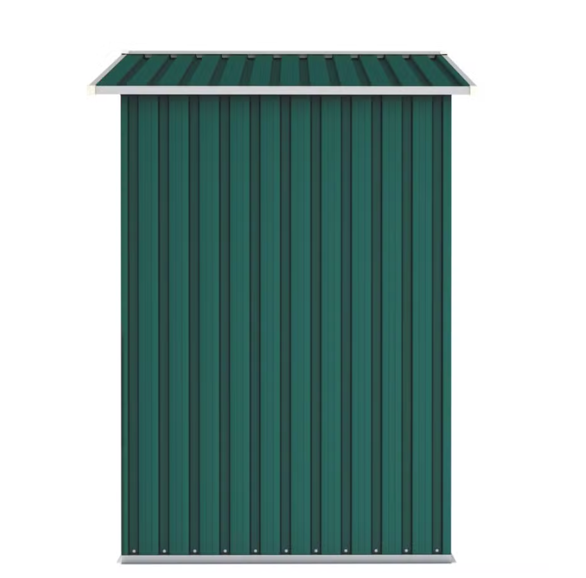 Abri de jardin vert - métal - 205 x 183 x 129 cm