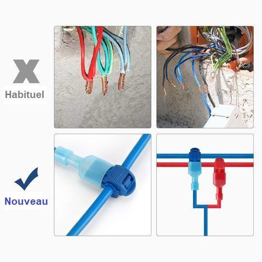 Kit de connecteurs de fils t-tap version améliorée 2019