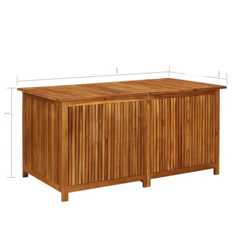 Coffre de rangement de jardin en bois