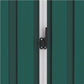 Abri de jardin vert - métal - 205 x 183 x 129 cm